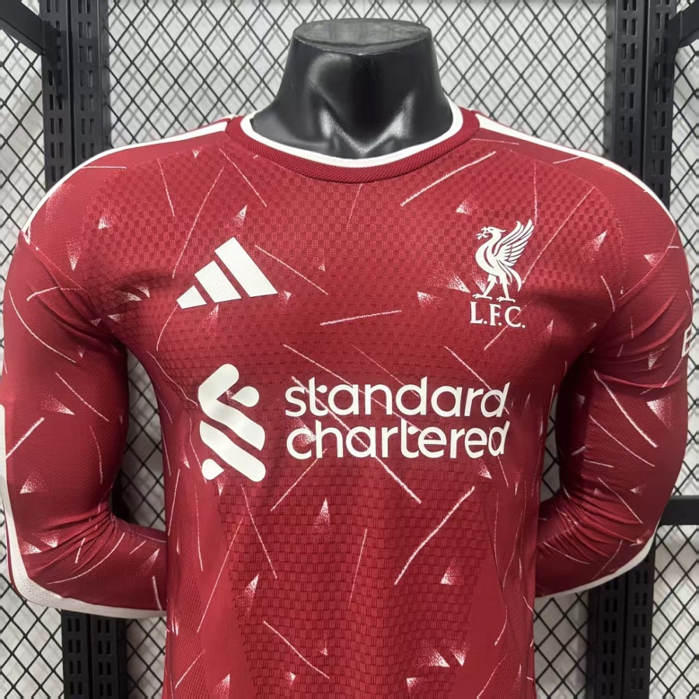 Player 2026-27 Liverpool Home Football jersey Long sleeve S-3XL
