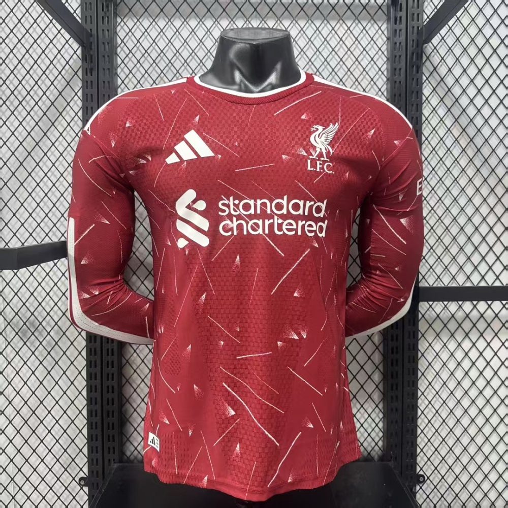 Player 2026-27 Liverpool Home Football jersey Long sleeve S-3XL