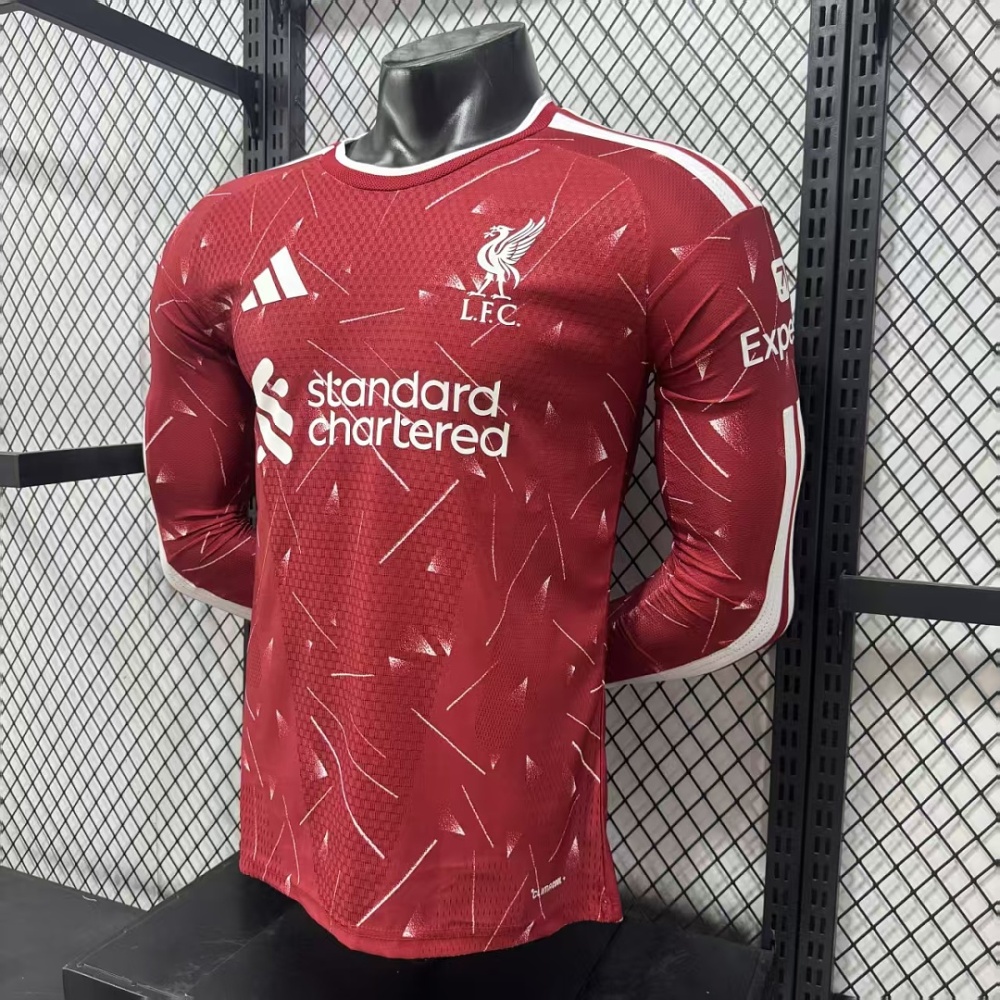 Player 2026-27 Liverpool Home Football jersey Long sleeve S-3XL