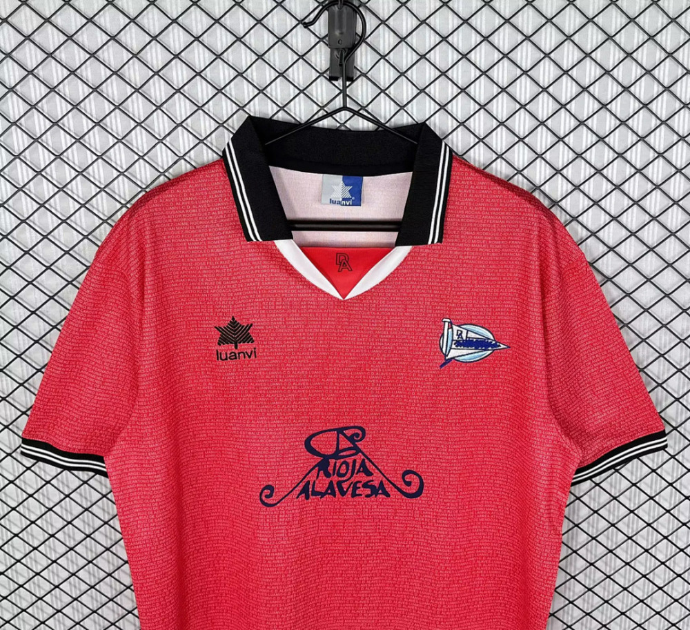 Retro 00-01 Alaves European Cup Away Jersey Football jersey retro