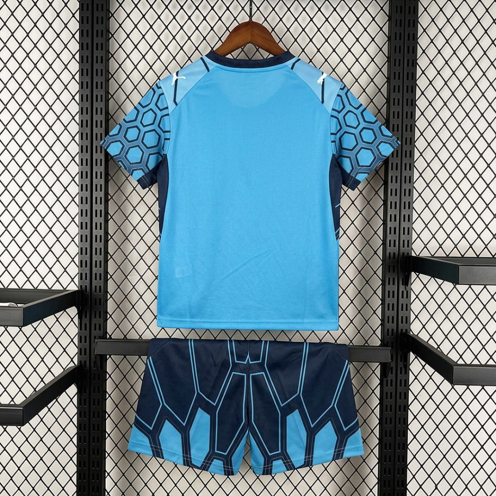 KIDS 2026-27 Marseille Goalkeeper Blue KIDS Football jersey