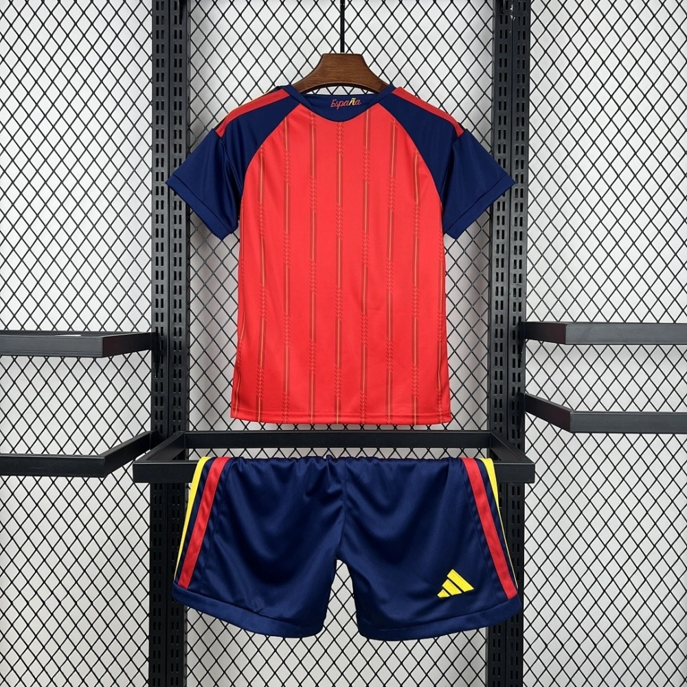 【champion 🏆】Kids 2026 Spain Home Kids Kit Football jersey World Cup