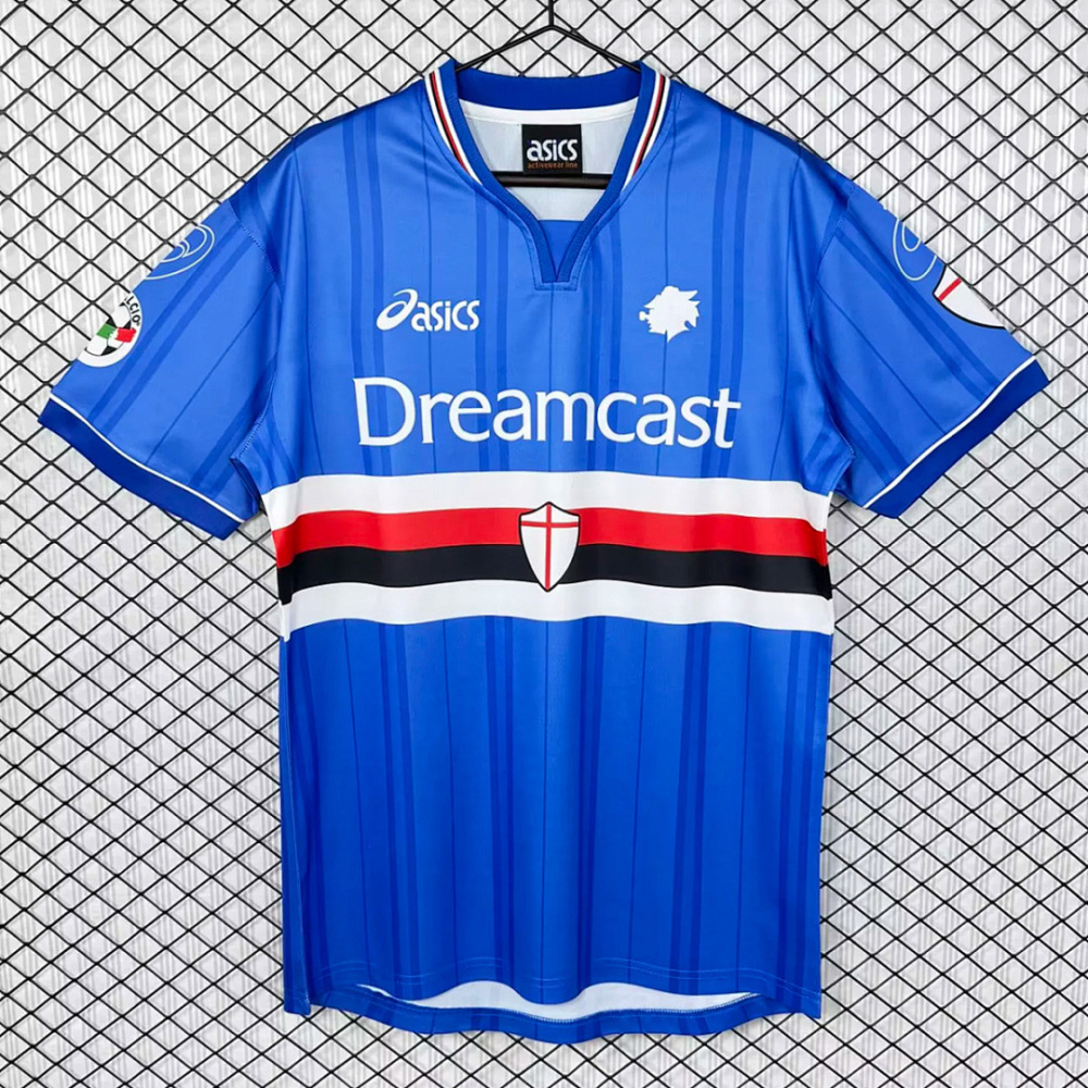 Retro 2000-01 Sampdoria Home Football jersey retro
