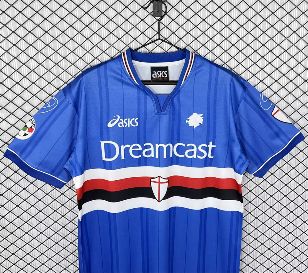 Retro 2000-01 Sampdoria Home Football jersey retro