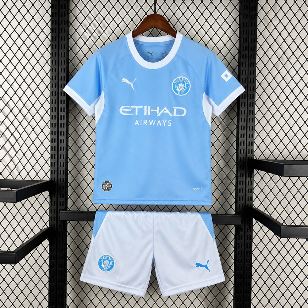 KIDS 2026-27 Manchester City Home KIDS Football jersey