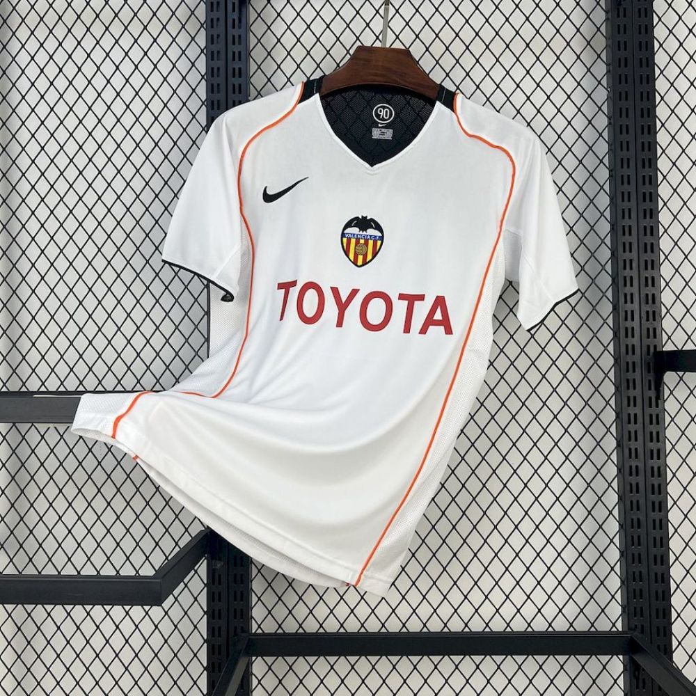 Retro 04-05 Valencia Home Football jersey retro