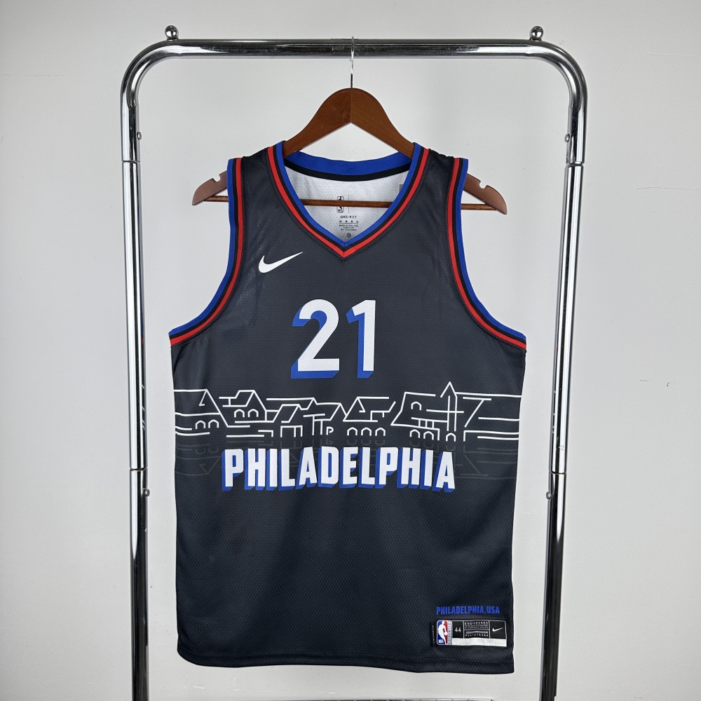 2021/22 Philadelphia 76ers City Edition Joel Embiid #21 Men’s Jersey