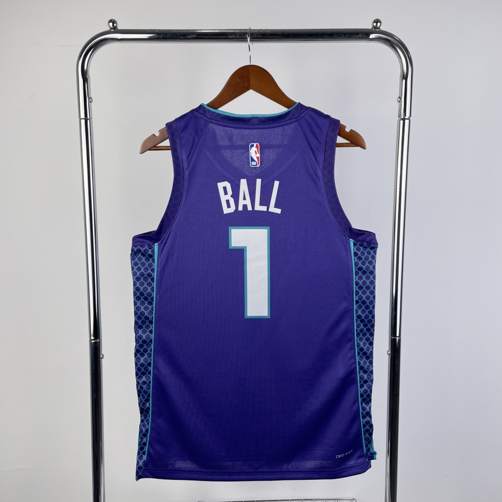 2023-24 Charlotte Hornets LaMelo Ball #1 Men’s Jersey