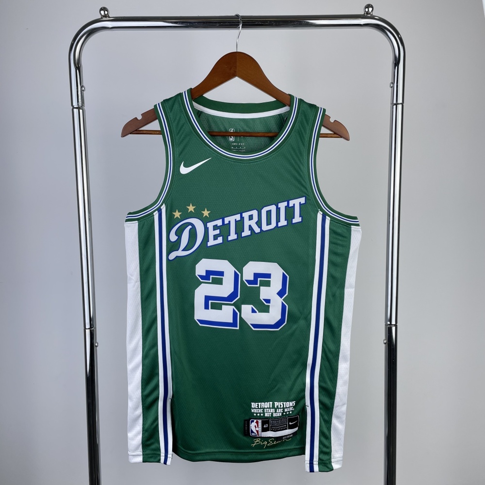 2023-24 Detroit Pistons City Edition Avery Bradley #23 Men’s Jersey