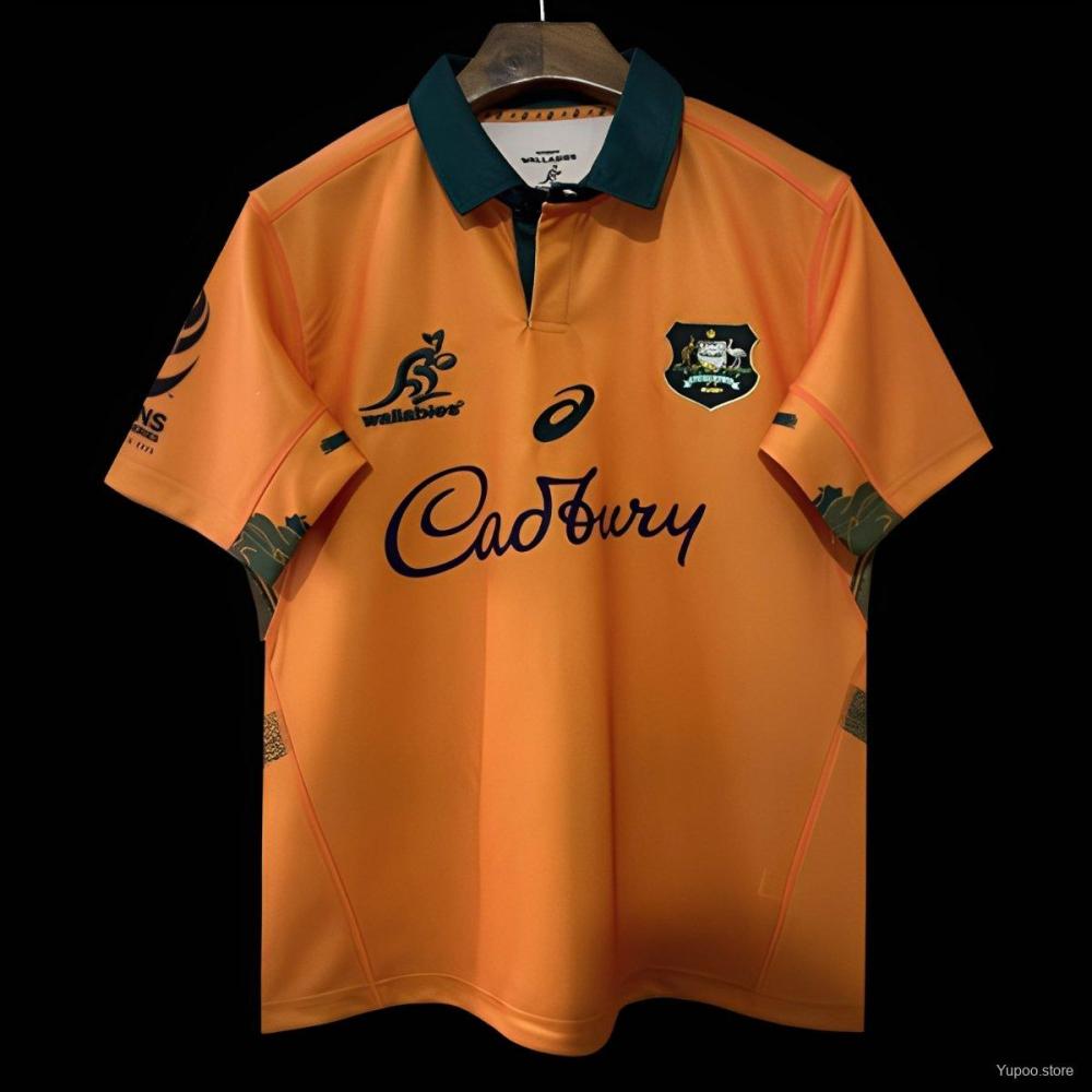 2026 Australia Wallabies Gold with Green Accents Jersey