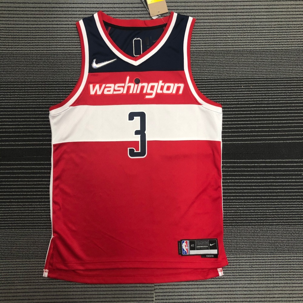 75th Anniversary Washington Wizards Red Bradley Beal #3 Men’s Jersey