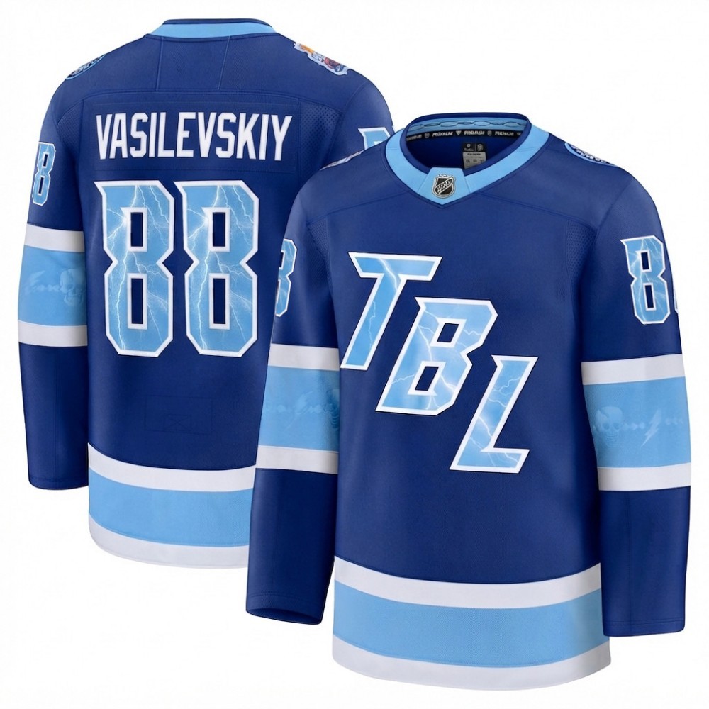 Andrei Vasilevskiy Men’s Tampa Bay Lightning Blue 2026 NHL Stadium Series Premium Jersey