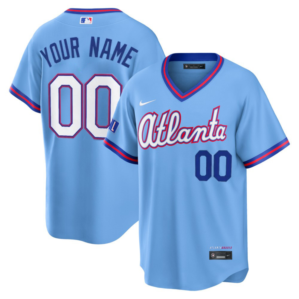 Atlanta Braves Nike Youth 2026 City Connect Stadium Custom Jersey – Powder Blue