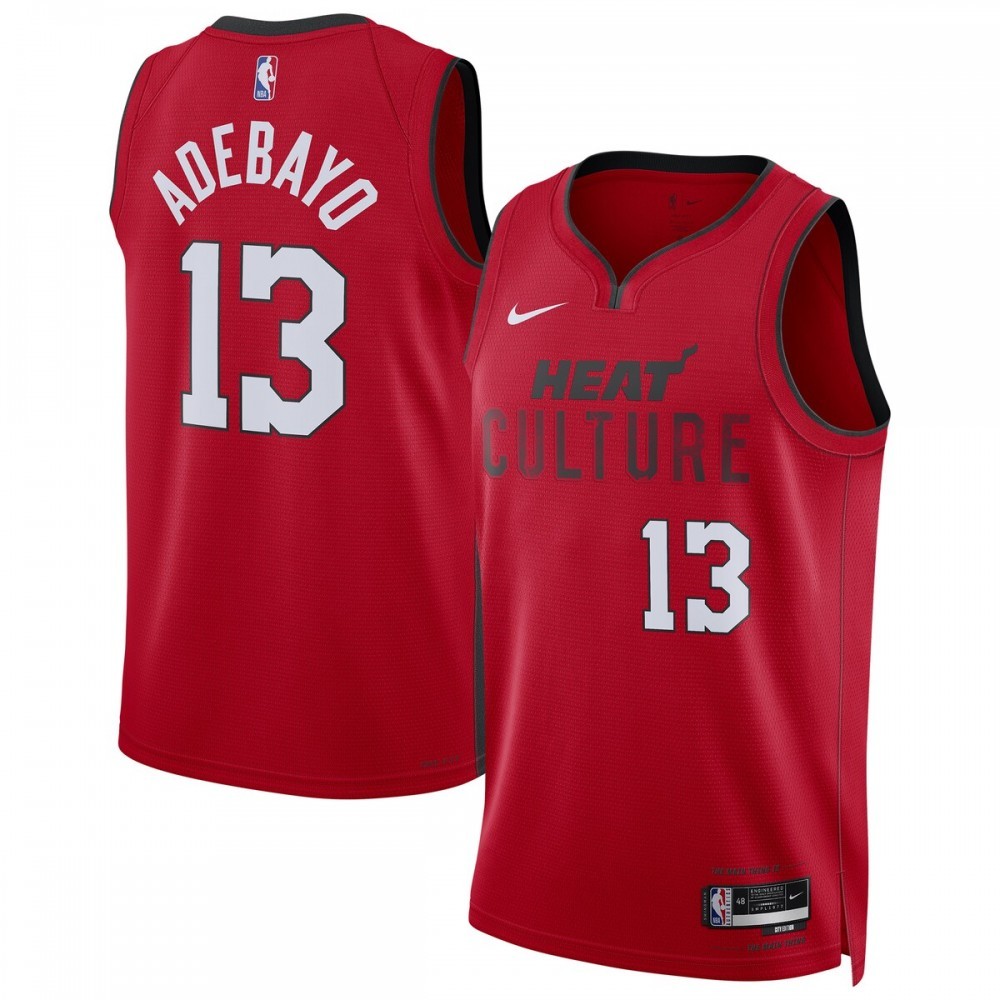 Bam Adebayo Miami Heat Nike Unisex 2024/25 Swingman Player Jersey – City Edition – Red