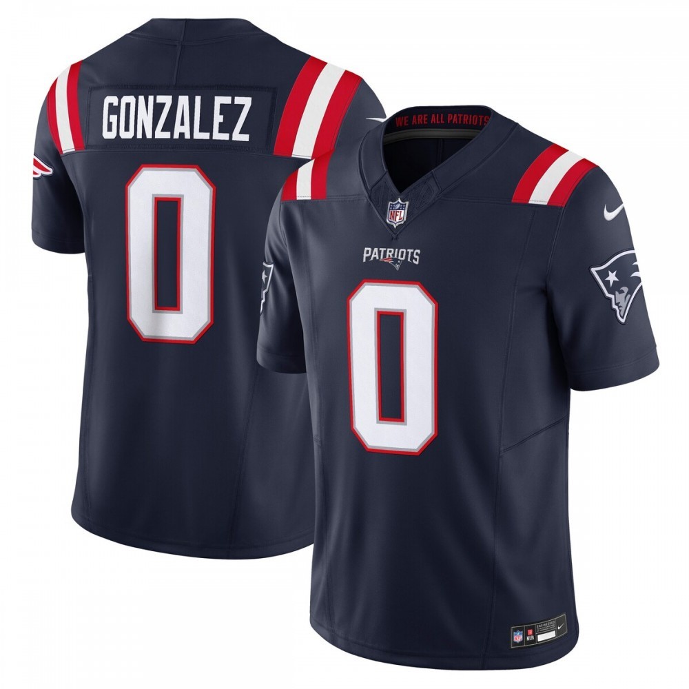 Christian Gonzalez New England Patriots Nike Vapor F.U.S.E. Limited Jersey – Navy