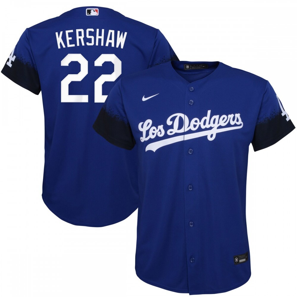 Clayton Kershaw Los Angeles Dodgers Nike Youth City Connect Replica Player Jersey – Royal