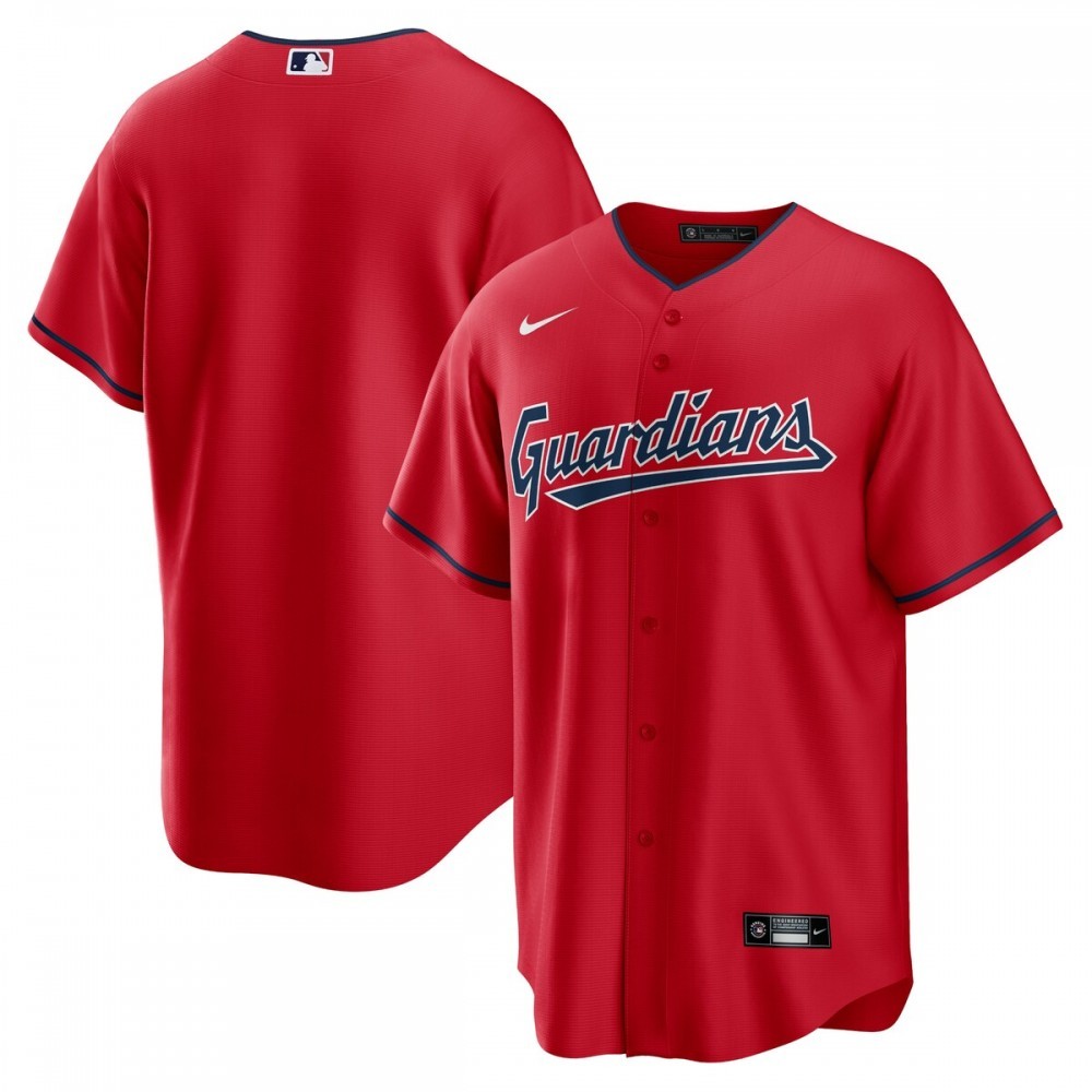 Cleveland Guardians Nike Alternate Replica Team Jersey – Red
