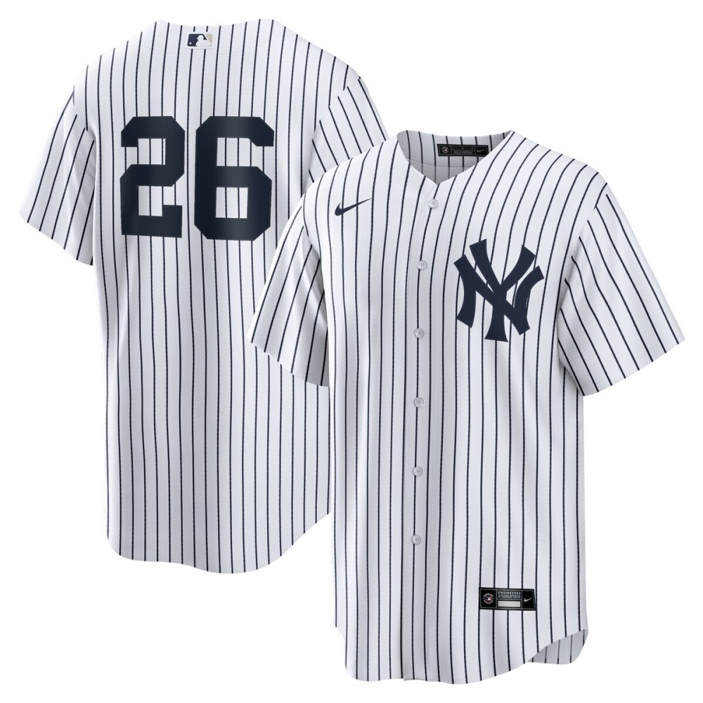 DJ LeMahieu New York Yankees Nike Home Replica Player Name Jersey – White