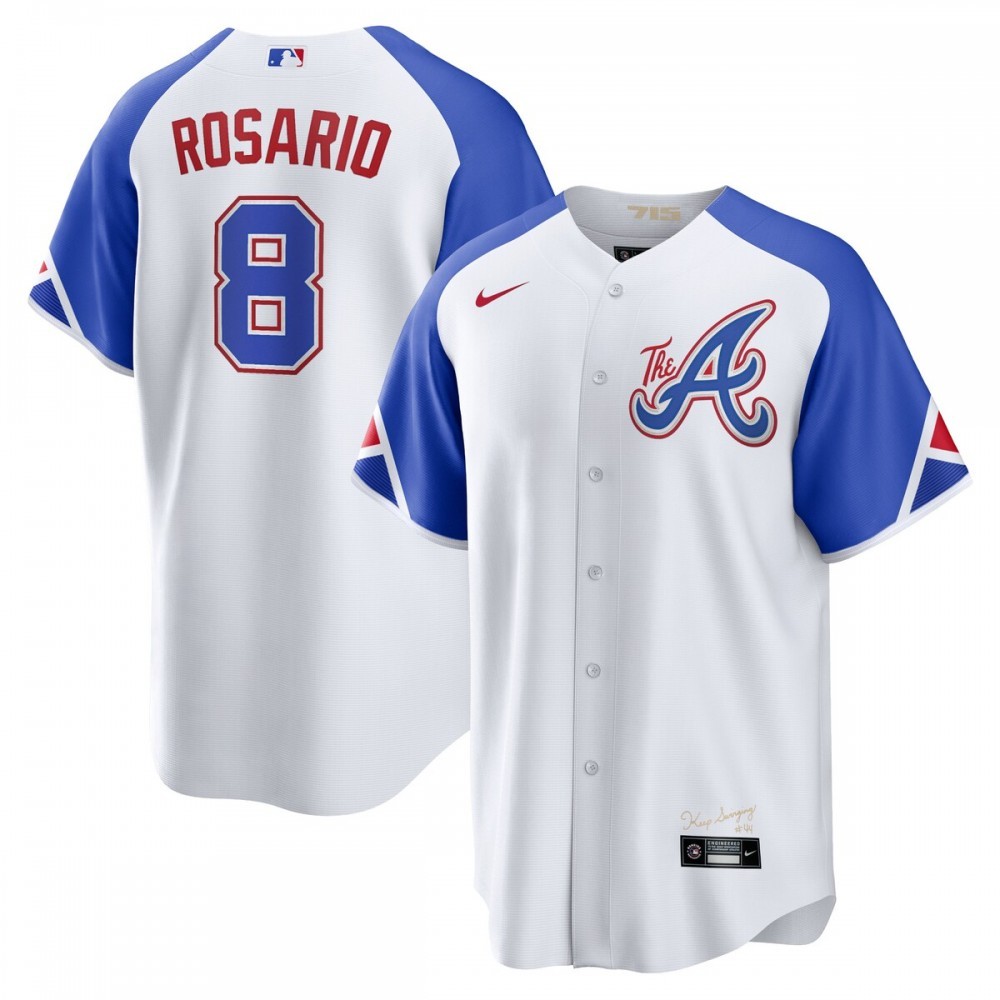 Eddie Rosario Atlanta Braves Nike 2023 City Connect Fan edition Player Jersey – White
