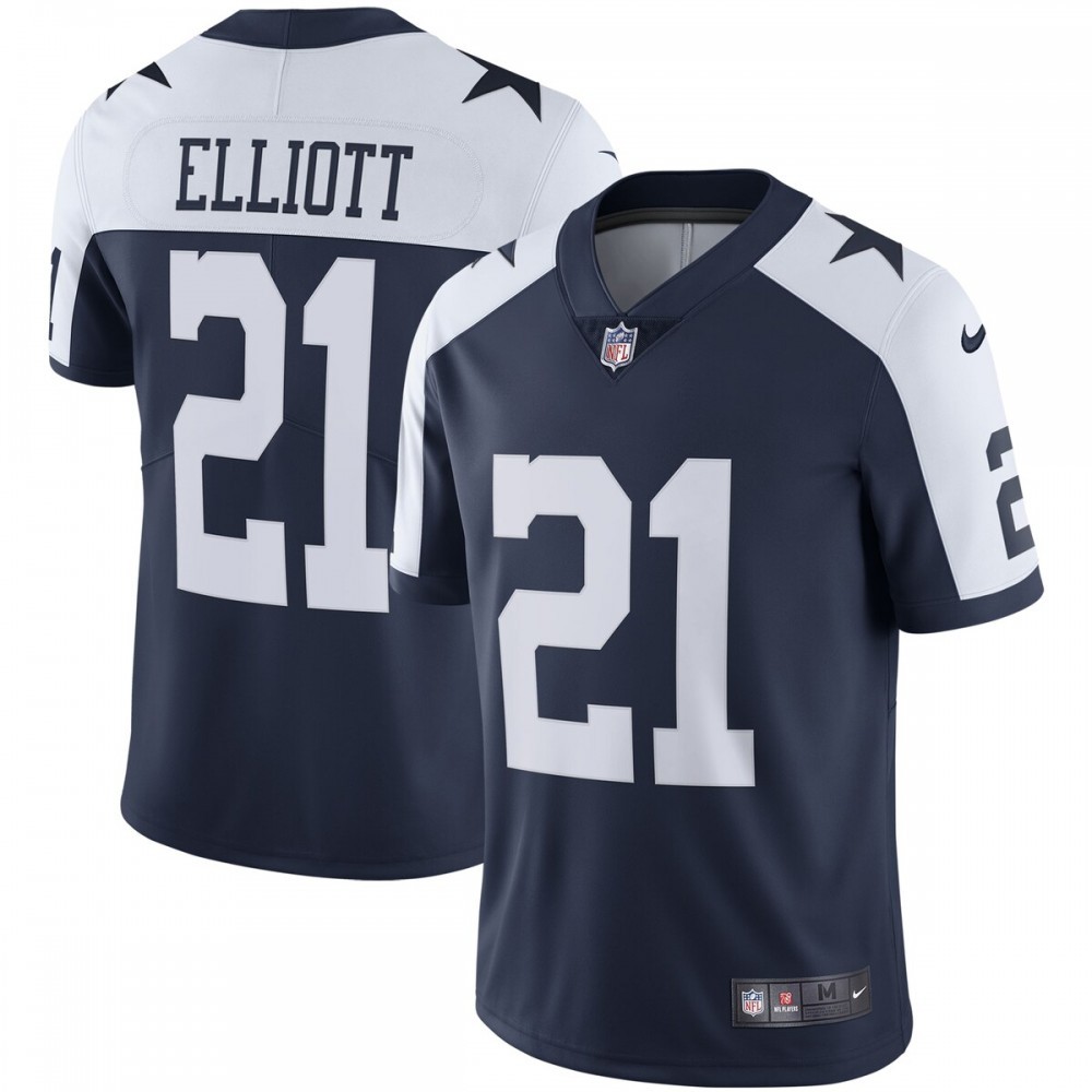 Ezekiel Elliott Dallas Cowboys Nike Alternate Vapor Limited Jersey – Navy