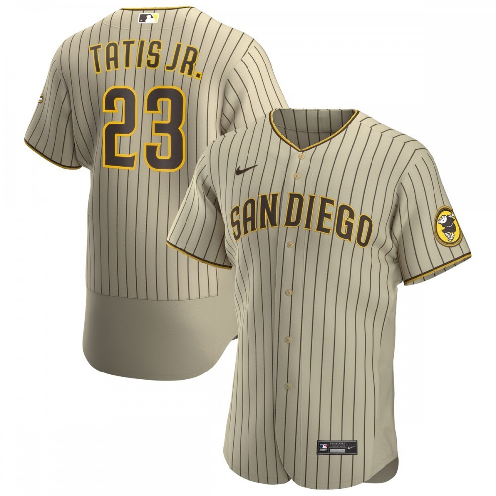 Fernando Tatís Jr. San Diego Padres Nike Alternate Authentic Player Jersey – Tan/Brown