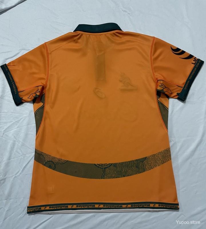 2026 Australia Wallabies Gold with Green Accents Jersey