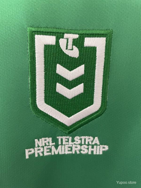 25/26 Canberra Raiders Green with White, Blue and Gold Stripes Jersey