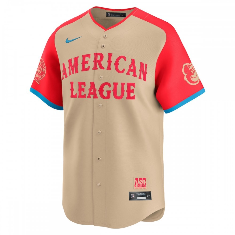 Adley Rutschman American League Nike 2024 MLB All-Star Game Limited Player Jersey – Cream
