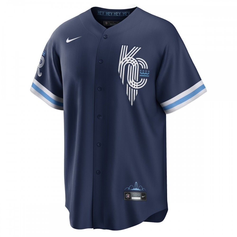 Andrew Benintendi Kansas City Royals Nike 2022 City Connect Replica Player Jersey – Navy