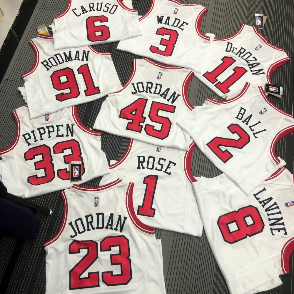 Chicago Bulls 75th Anniversary Michael Jordan #23 Men’s Jersey