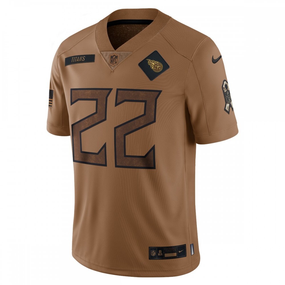 Derrick Henry Tennessee Titans Nike Men’s 2023 Salute To Service Limited Jersey – Brown