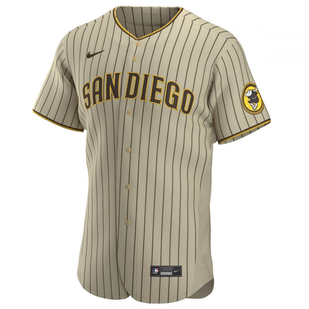 Fernando Tatís Jr. San Diego Padres Nike Alternate Authentic Player Jersey – Tan/Brown