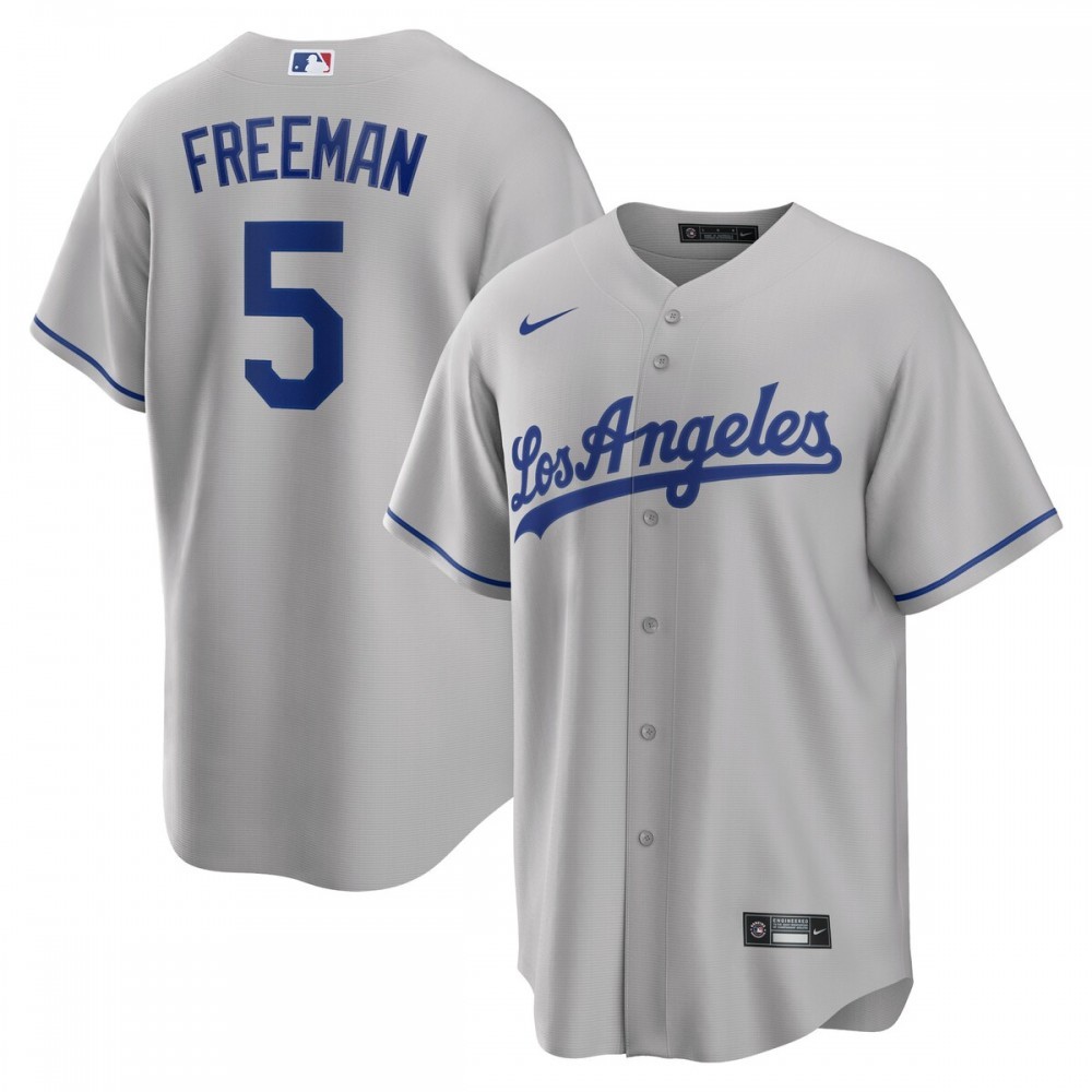 Freddie Freeman Los Angeles Dodgers Nike Road Replica Player Jersey – Gray
