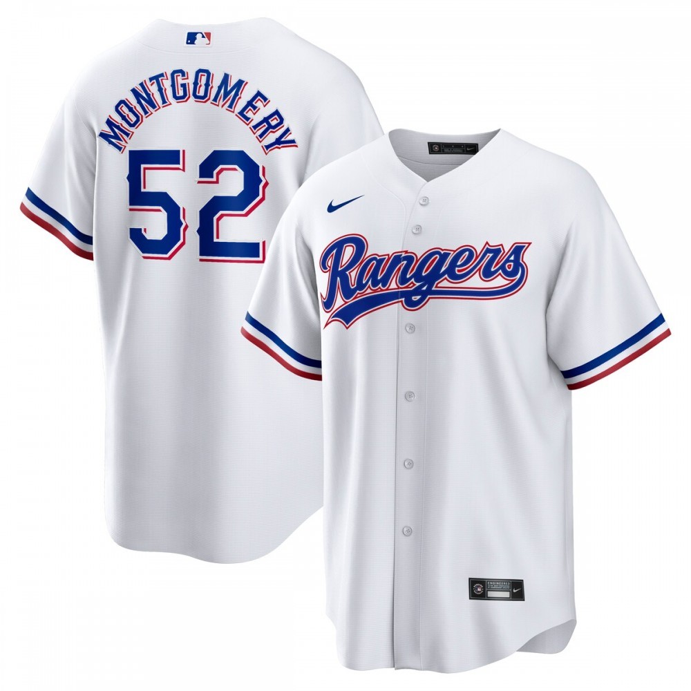 Jordan Montgomery Texas Rangers Nike Home Replica Player Jersey – White