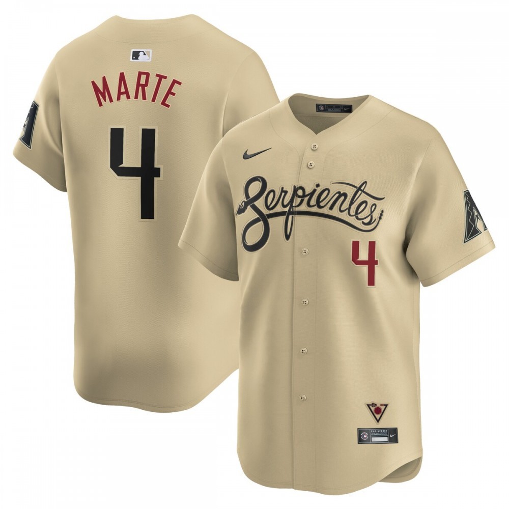 Ketel Marte Arizona Diamondbacks Nike City Connect Limited Player Jersey – Sand