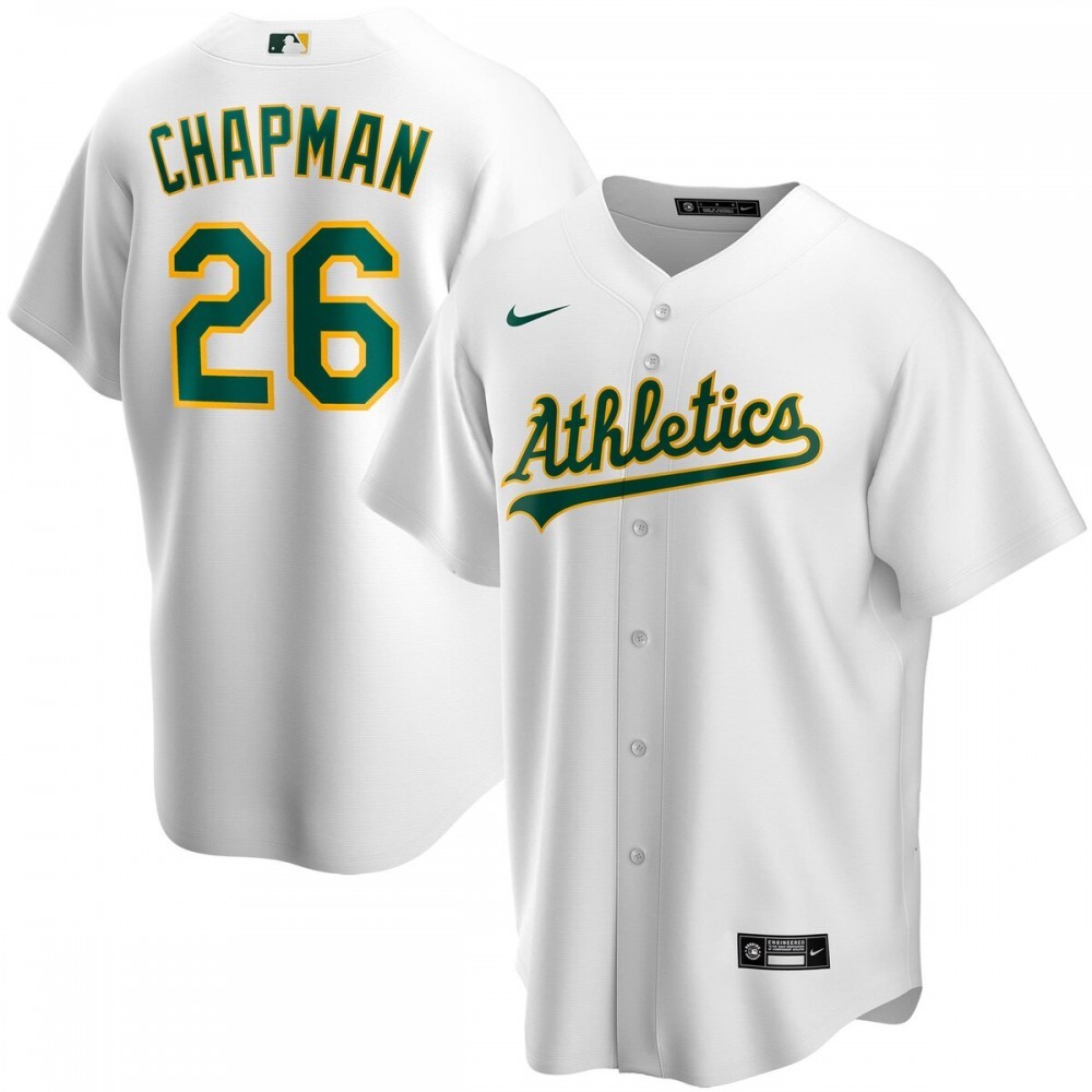 Matt Chapman Oakland Athletics Nike Youth Alternate Replica Player Jersey – White
