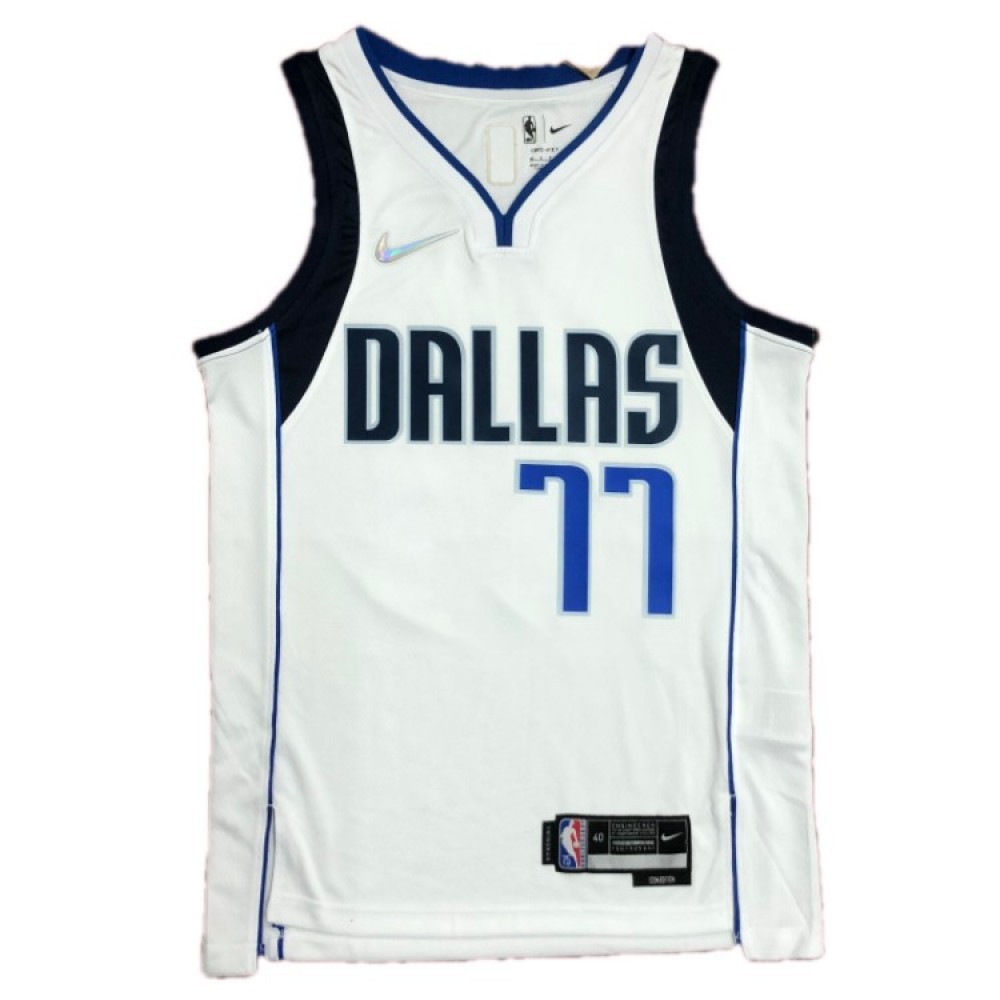 Men’s Dallas Mavericks Luka Doncic #77 Nike White 2021/22 Swingman NBA Jersey – Icon Edition