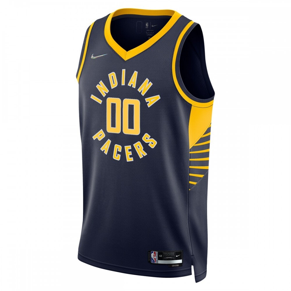 Indiana Pacers Nike 2021/22 Diamond Swingman Custom Jersey – Icon Edition – Navy