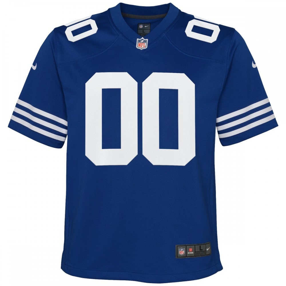 Indianapolis Colts Nike Youth Alternate Custom Game Jersey – Royal
