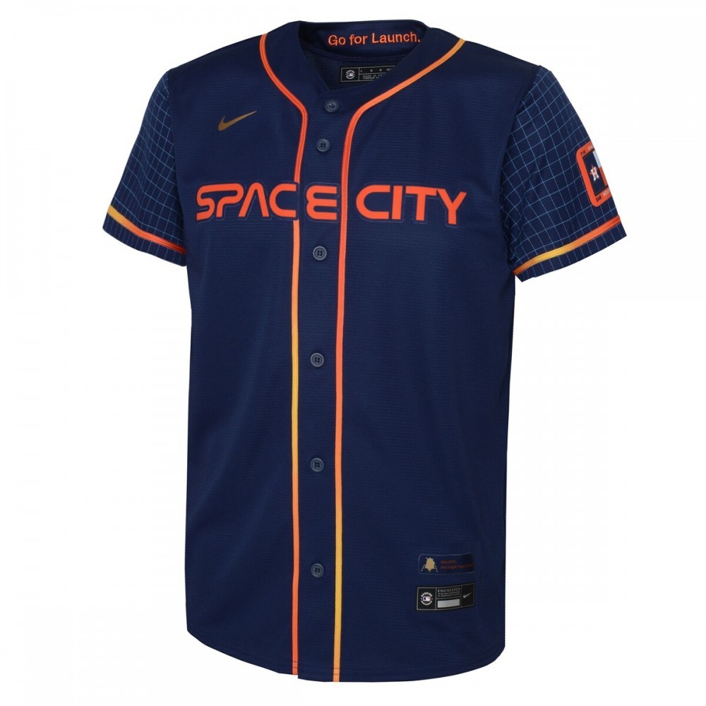 Jose Altuve Houston Astros Nike Youth 2022 City Connect Replica Player Jersey – Navy