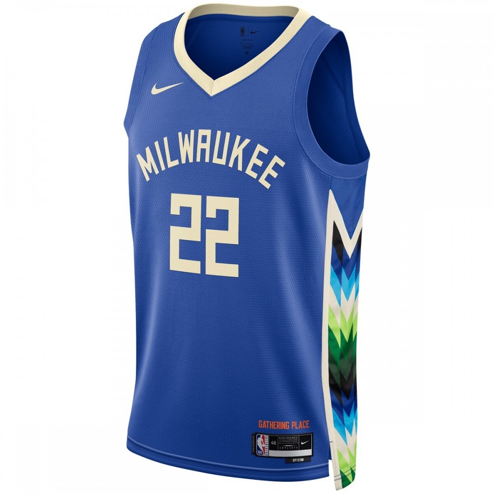 Khris Middleton Milwaukee Bucks Nike Unisex 2022/23 Swingman Jersey – City Edition – Royal