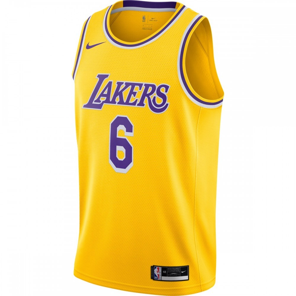 LeBron James Los Angeles Lakers Nike 2021/22 #6 Swingman Player Jersey – Gold – Icon Edition