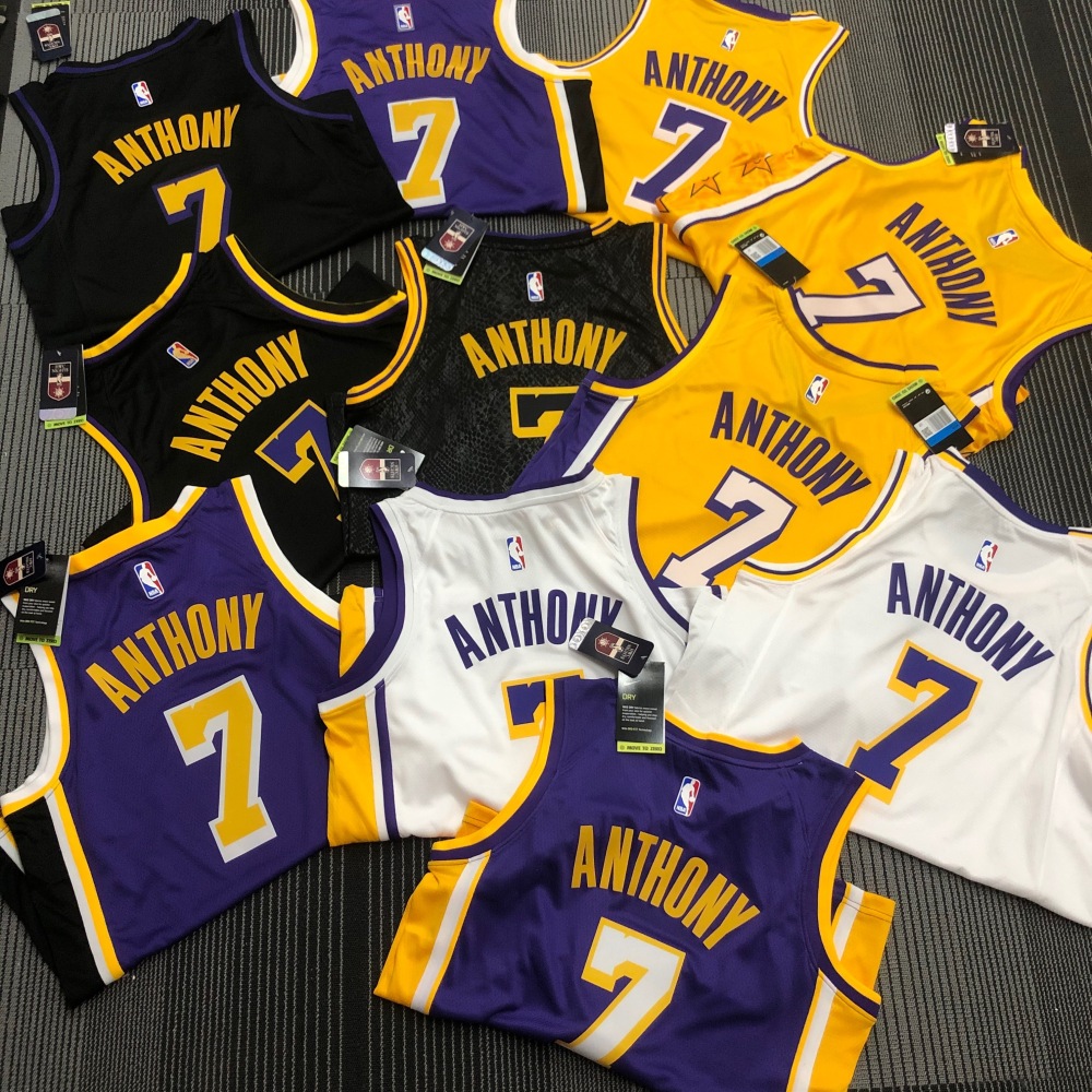 Los Angeles Lakers Carmelo Anthony #7 Stars Men’s Jersey