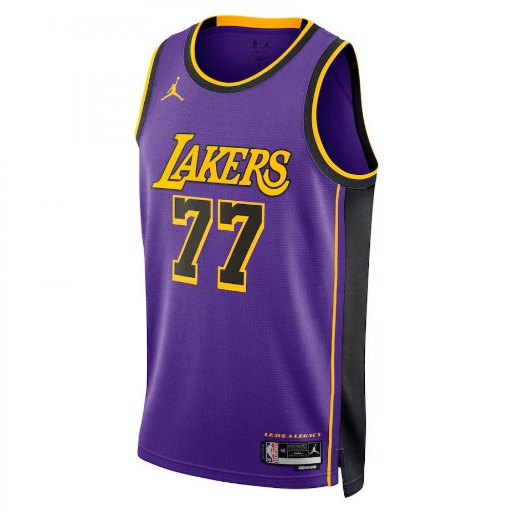 Los Angeles Lakers Unisex Jordan Brand Statement Edition Swingman Jersey – Purple – Luka Don?i?