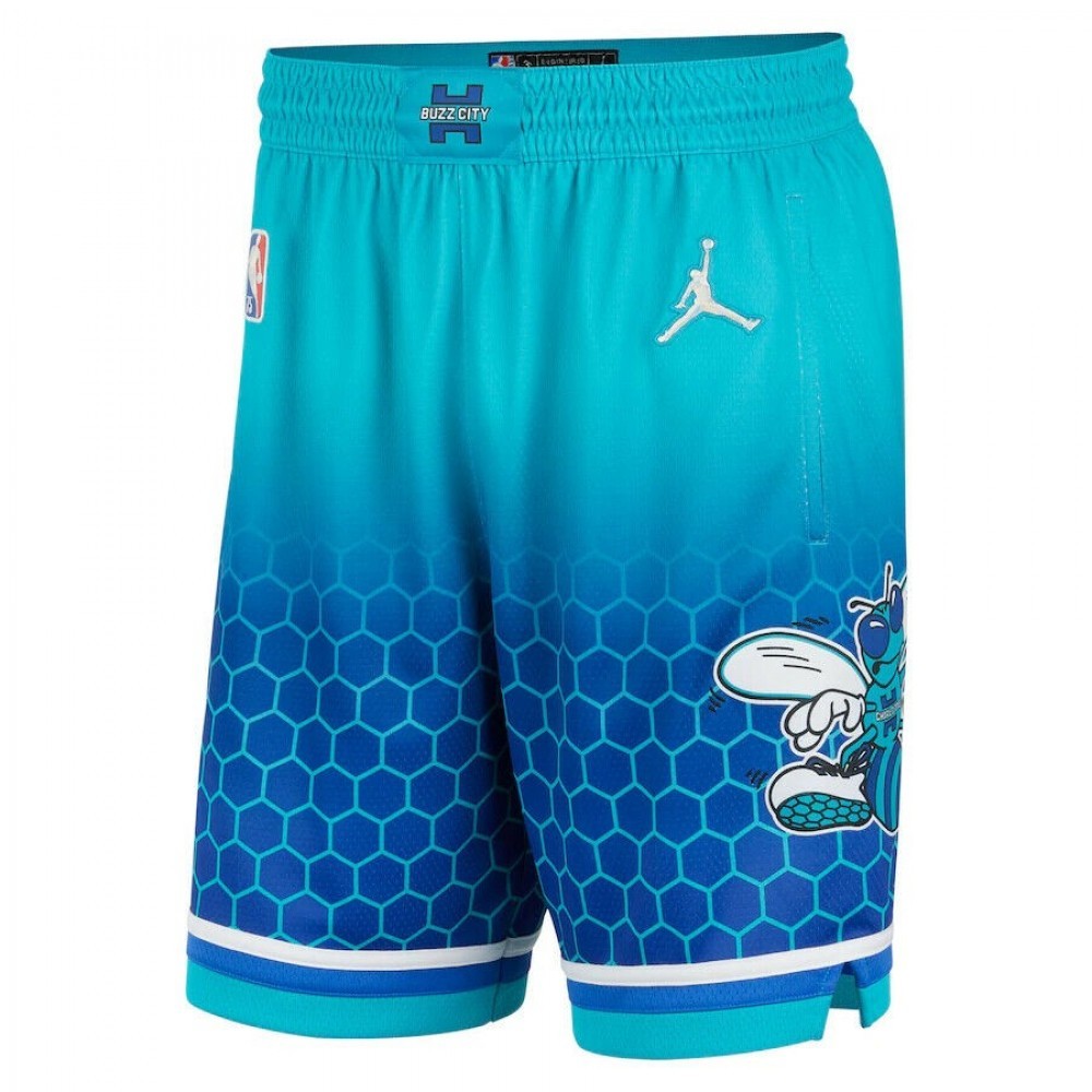 Men’s Charlotte Hornets Nike Green 2021/22 Swingman Shorts – City Edition