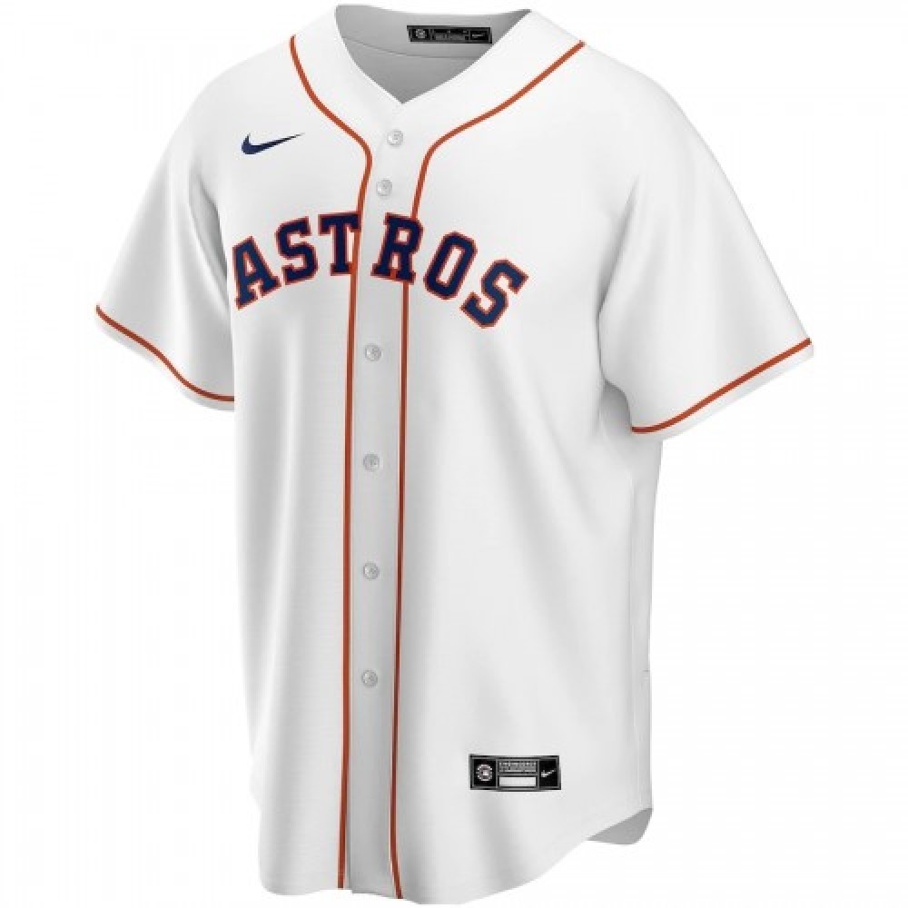 Men’s Houston Astros Carlos Correa #1 Nike White Home 2020 Jersey