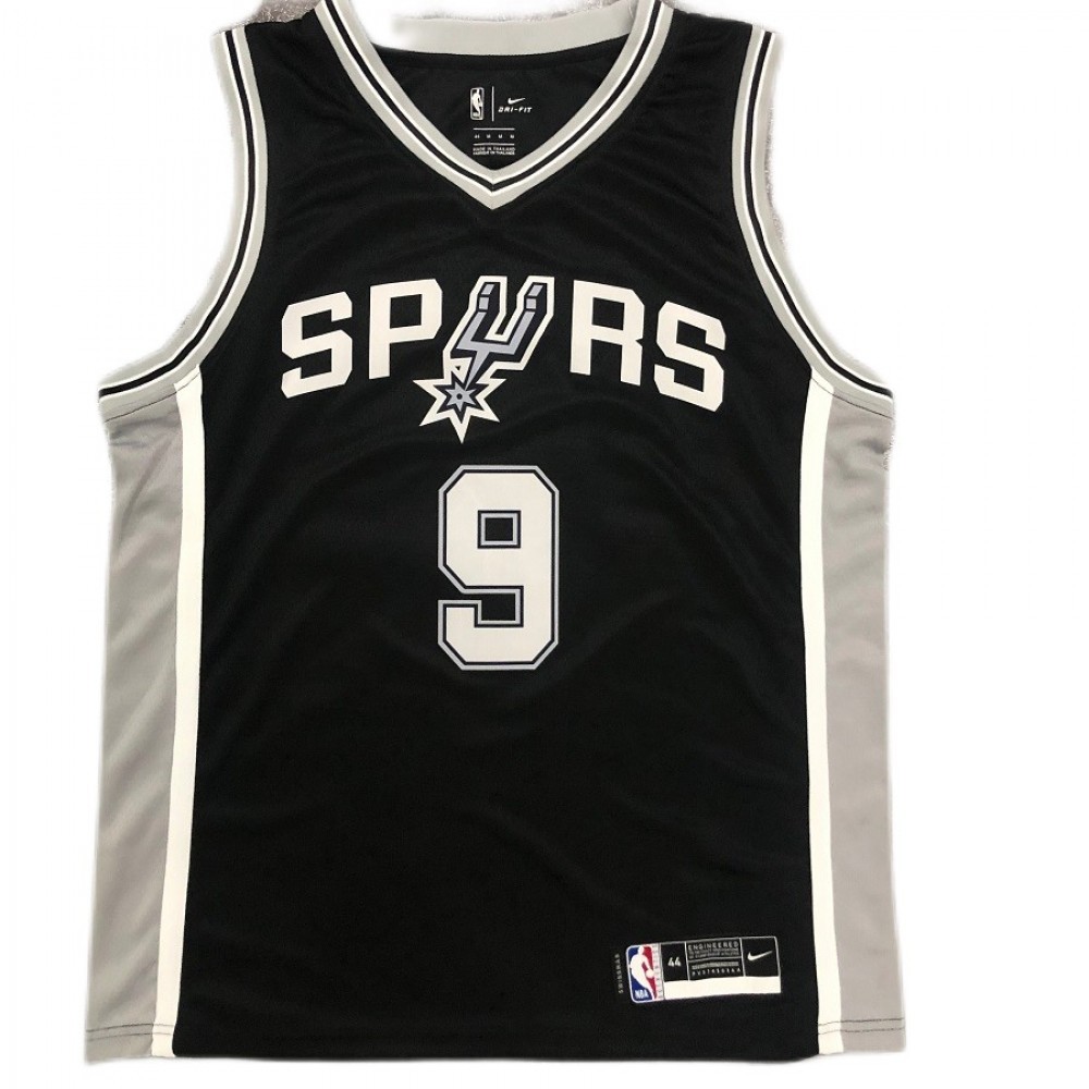 Men’s San Antonio Spurs Tony Parker #9 Nike Black 2020/21 Swingman Jersey – Icon Edition