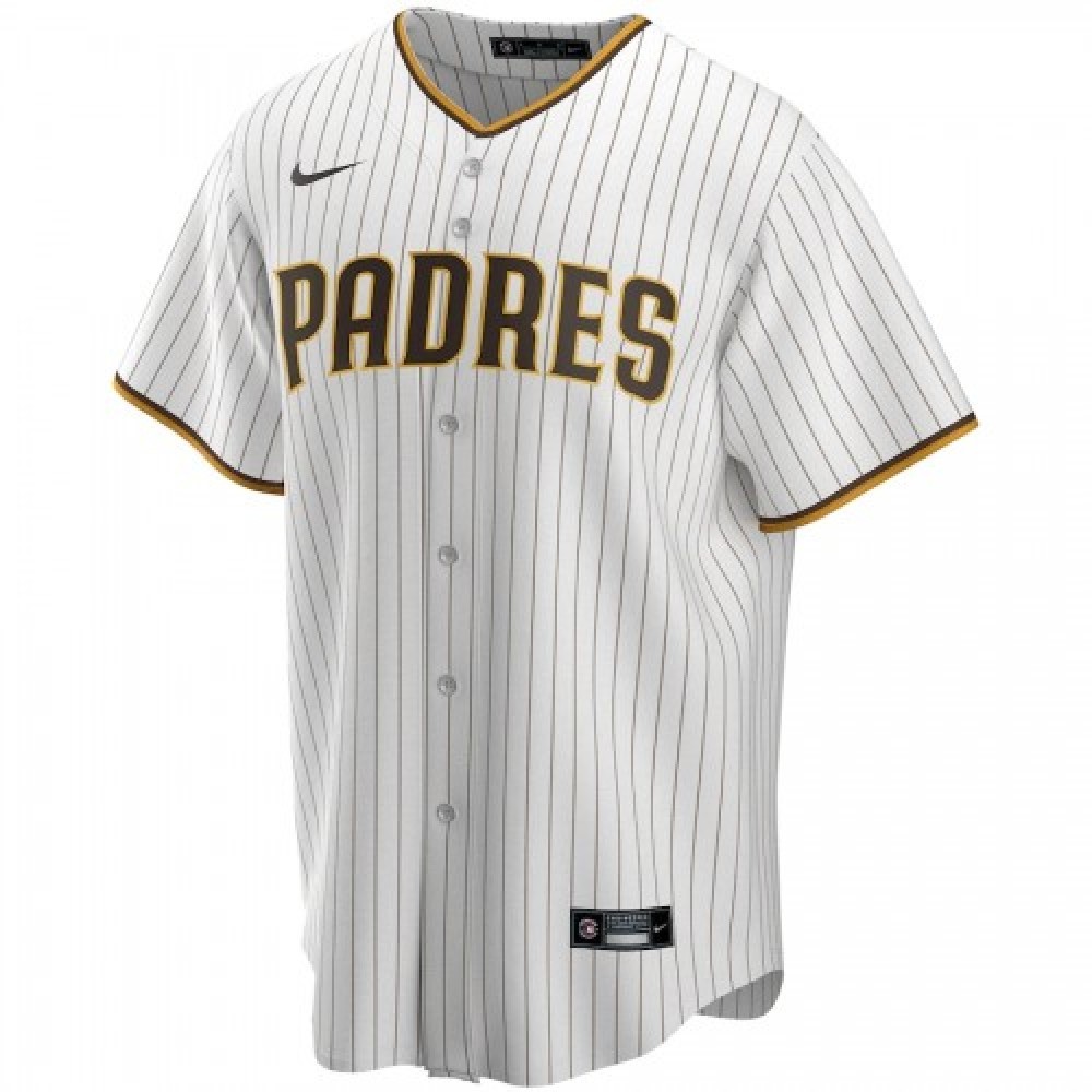 Men’s San Diego Padres Fernando Tatís Jr. #23 Nike White&Brown Home 2020 Jersey