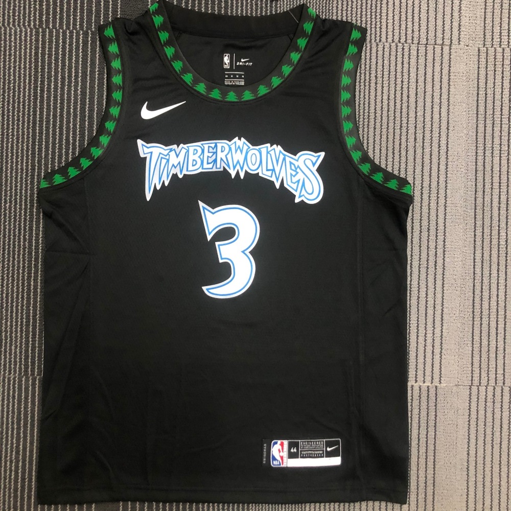 Minnesota Timberwolves Retro Black Stephon Marbury #3 Men’s Jersey