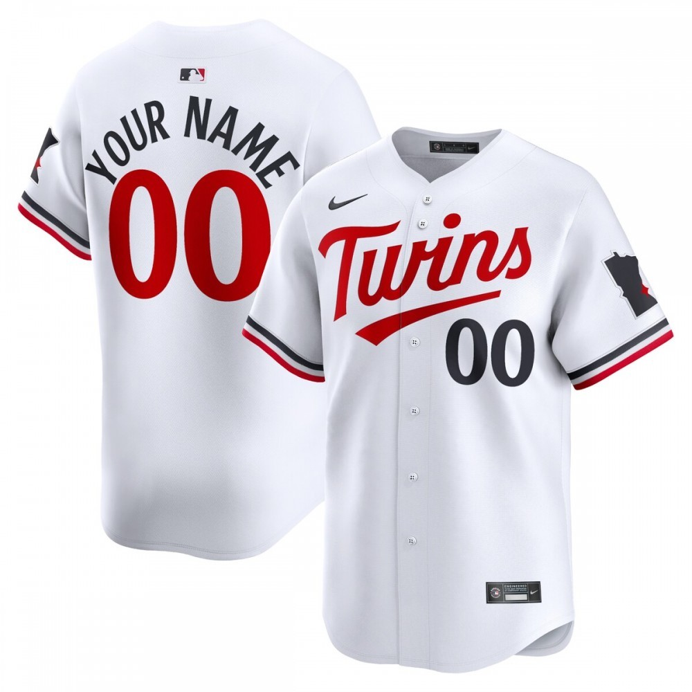 Minnesota Twins Nike Youth Home Limited Custom Jersey – White